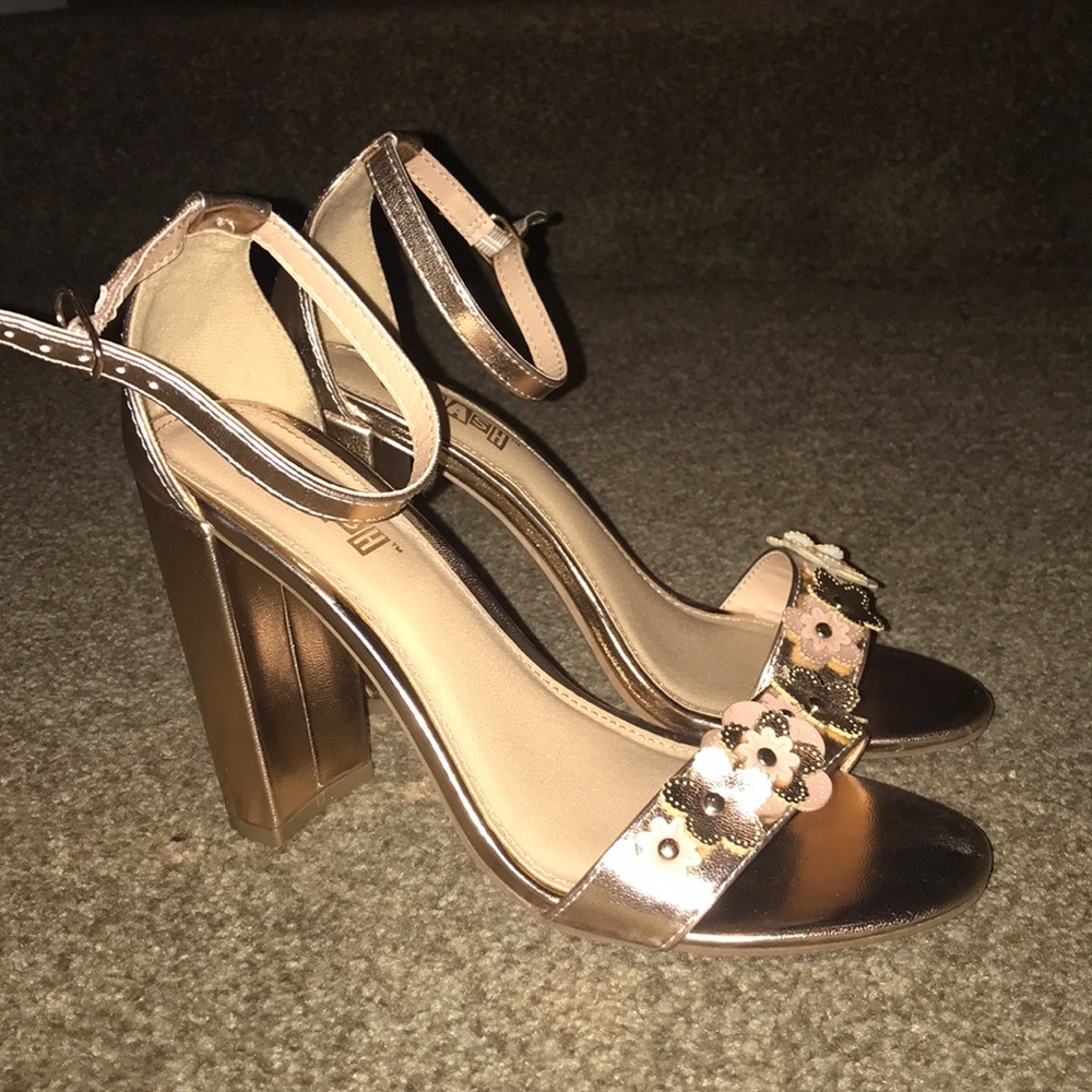 Rose gold heels